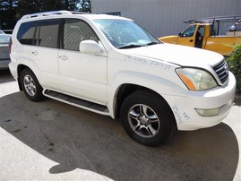 2008 LEXUS GX470 LUXURY EDITION WHITE 4.7 AT 4WD Z21434